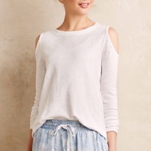 Sol Angeles Cold Shoulder Slub Tee